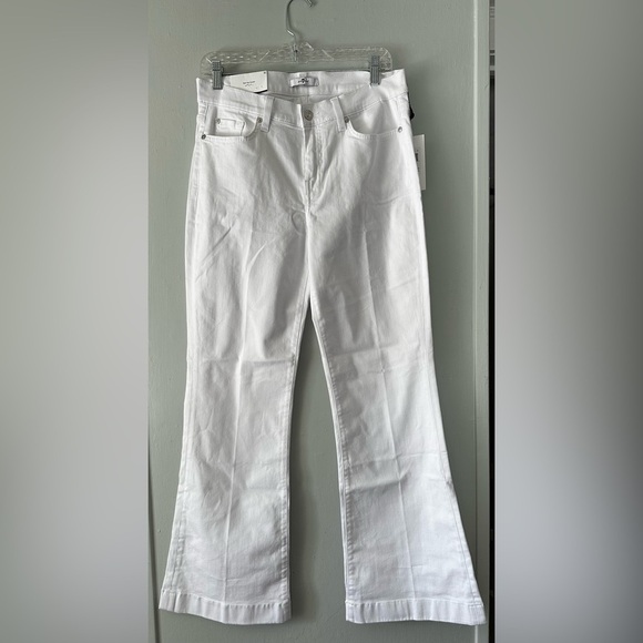 7 For All Mankind Dojo Casablanca Flare Leg Trouser Jean Size 30 NWT - Picture 4 of 6
